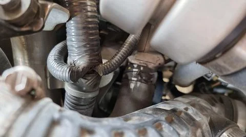 Old a part of car engine Stock Photos