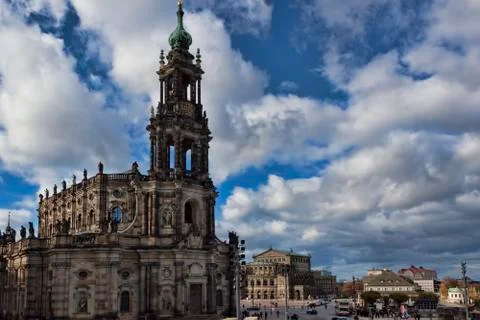 The old part of Dresden 写真素材