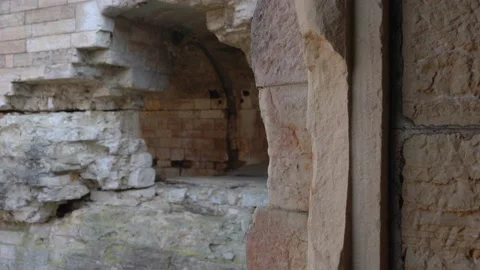 Old partially destroyed Austro-Hungarian fortress in Croatia Stock Footage 178469262