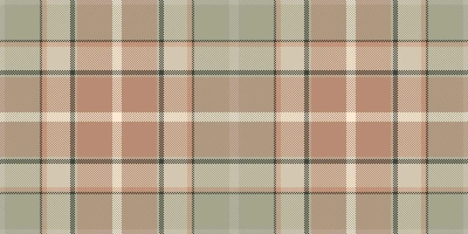 Old pattern texture vector, chic seamless textile tartan. Window check fabr.. 스톡 일러스트