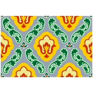 Old pattern vector. Vintage background. Floral Pattern Illustrazione stock