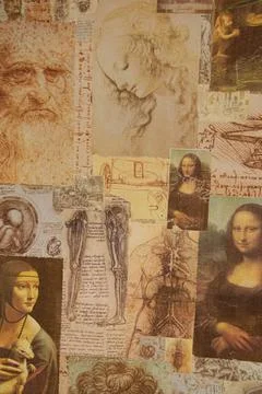 Old patterns on the wall. Old wallpaper. Home decoration. Stock Photos