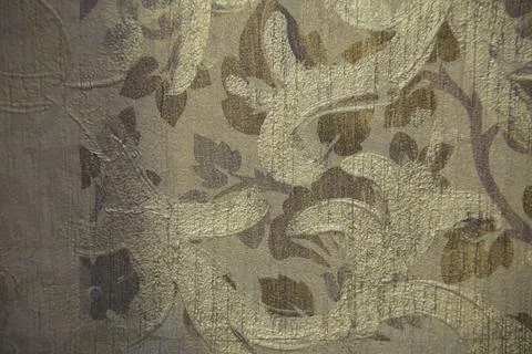 Old patterns on the wall. Old wallpaper. Home decoration. Foto stock