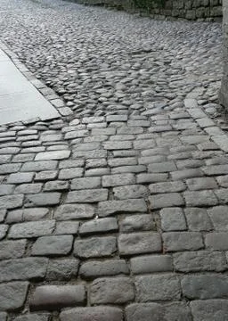 Old paved road Stock Photos