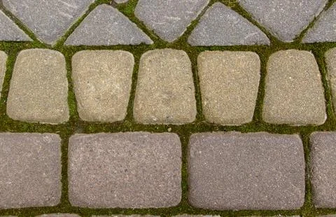 Old paving-stone. Stock Photos