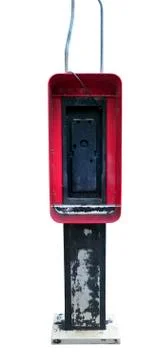 Old payphone carcass Stock-Fotos