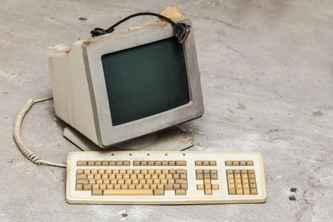 Old pc Foto stock