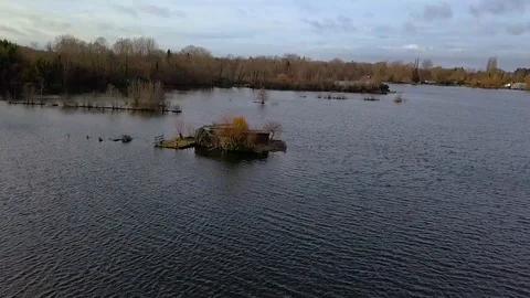 Old peat bogs of Féchain, Hauts-de-France, France Stock Footage 117585491