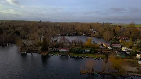 Old peat bogs of Féchain, Hauts-de-France, France Video stock 117587209