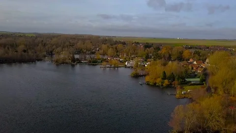 Old peat bogs of Féchain, Hauts-de-France, France Stock Footage 117587311