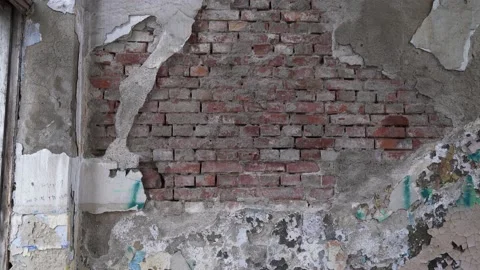 Old peeling wall Stock Footage 174593422