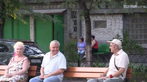 Old People Kiev Stock Footage 46182395