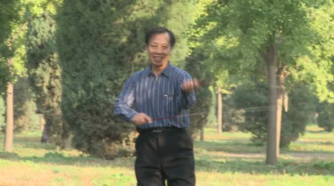 Old people working out Stock Footage 950657