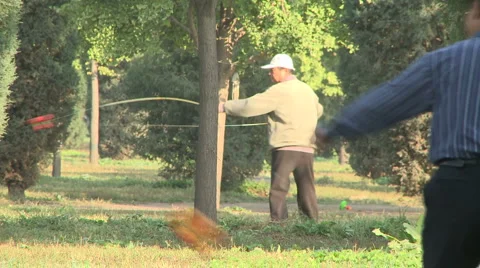 Old people working out Video stock 950672