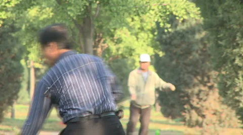 Old people working out Video stock 950711