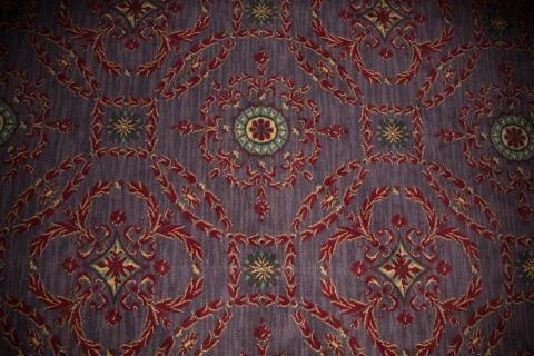 Old Persian carpet with pattern. top view Stock Photos