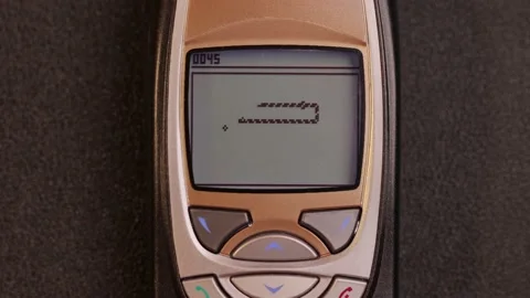 Old Phone Game Stock Footage 217381966