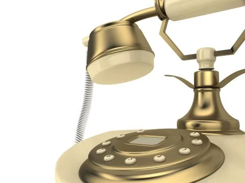Old phone Stock Illustration