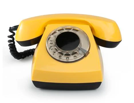 Old phone. Isolated with clipping path Stock-Fotos
