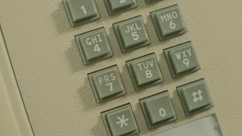 Old Phone Keypad Pan Stock Footage 149166940