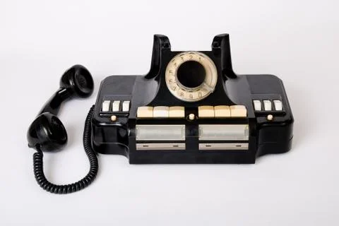 Old phone old technology Foto stock