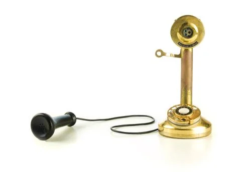 Old phone Stockfoto's