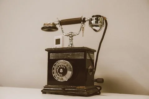 Old phone Stock Photos