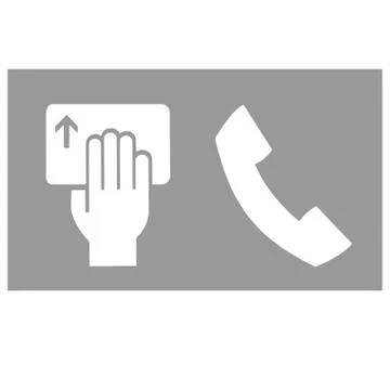 Old phone receiver Stock Illustration