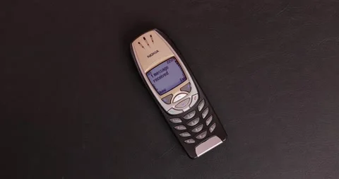 Old Phone Text Message Stock Footage 267049485