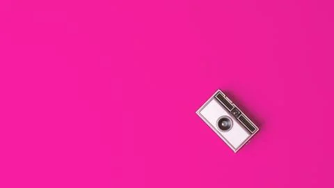 Old Photo Camera on background Stock Photos