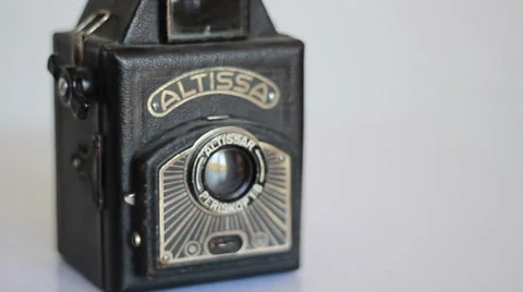 Old Photo Camera Stock Footage 33845928
