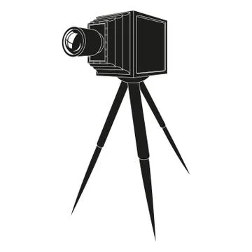 Old photo camera Stock Illustration