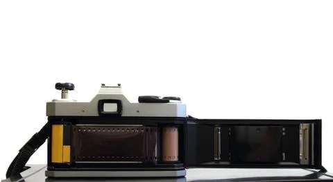 Old photo camera Stock Photos