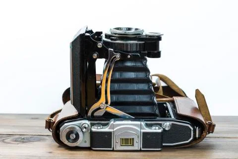 Old photo camera Stock Photos