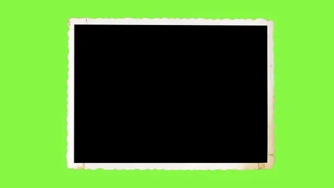 Old photo with clipping path for the inside that unrolls and rolls Stock Footage 310650429