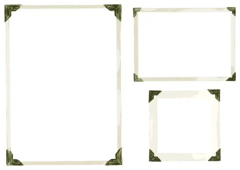 Old Photo Corners Vector Stock Illustration