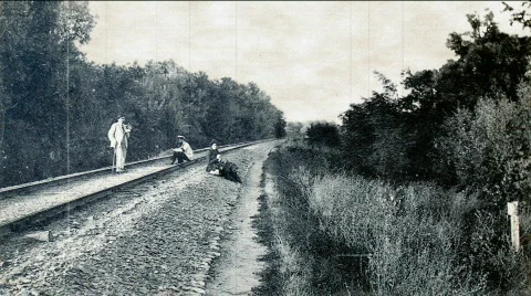 Old photo Stock-Footage 615149