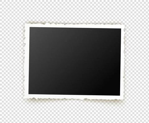 Old photo. Retro image frames. Empty snapshot frame template. Vector Stock Illustration