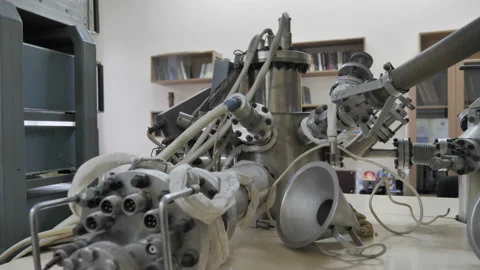 Old Physics Equipment In The Research Lab Stock Footage 145641607