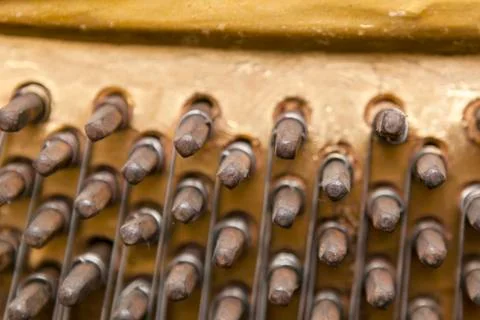 Old Piano Keys Stock Photos