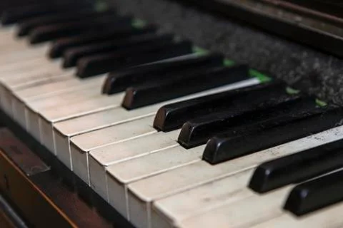 Old Piano Keys Stock Photos