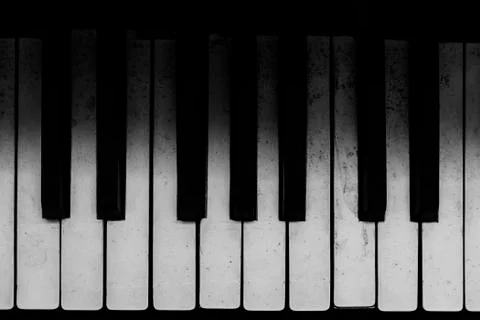 Old Piano Keys Stock Photos