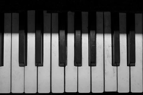 Old Piano Keys Stock Photos