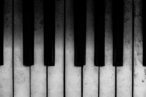 Old Piano Keys Stock Photos
