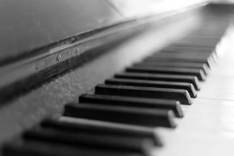 Old Piano Keys Stock Photos