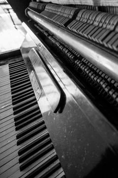 Old Piano Keys Stock Photos