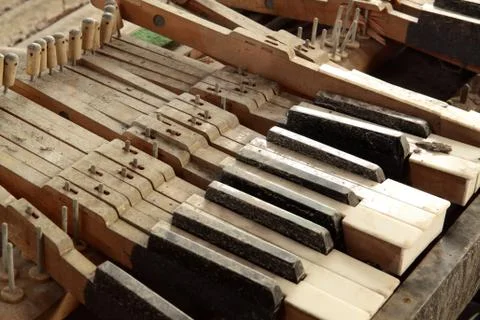 Old piano Stock Photos