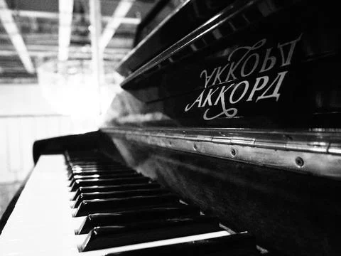 An old piano 库存照片