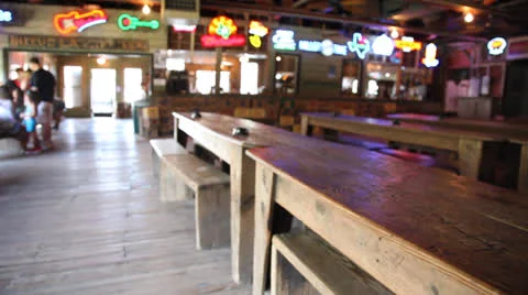 Old Picnic Tables 스톡 동영상 25873258