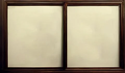 Old picture frame mockup on gray background. Stock Illustration